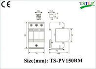 150v / 600v/de Industriële Stroompiekbeveiliging van 750v/van 1000v voor Photovoltaic/Zonnepv