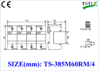 275V / 385V 60kA - 120kA-de Schommelingsbeschermer van de Type 1bliksem voor Elektrocomité