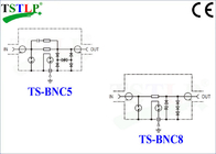 De coaxiale Beschermer van de de Bliksemschommeling van Transmissieapparaten met BNC-connector